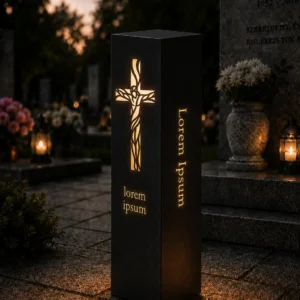 Gedenk-Lichtstelen „Kreutz mit Jesus”